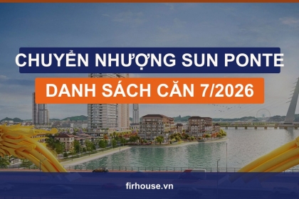 Danh sách chuyển nhượng căn hộ Sun Ponte Residence Đà Nẵng tháng 7/2026
