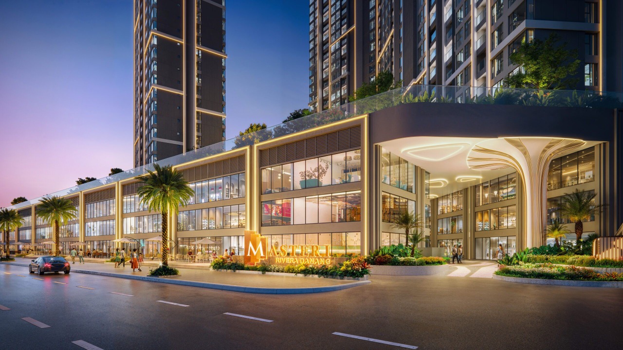Căn hộ Masteri Rivera Đà Nẵng – khối đế thương mại và sảnh dự án hạng sang của Masterise Homes