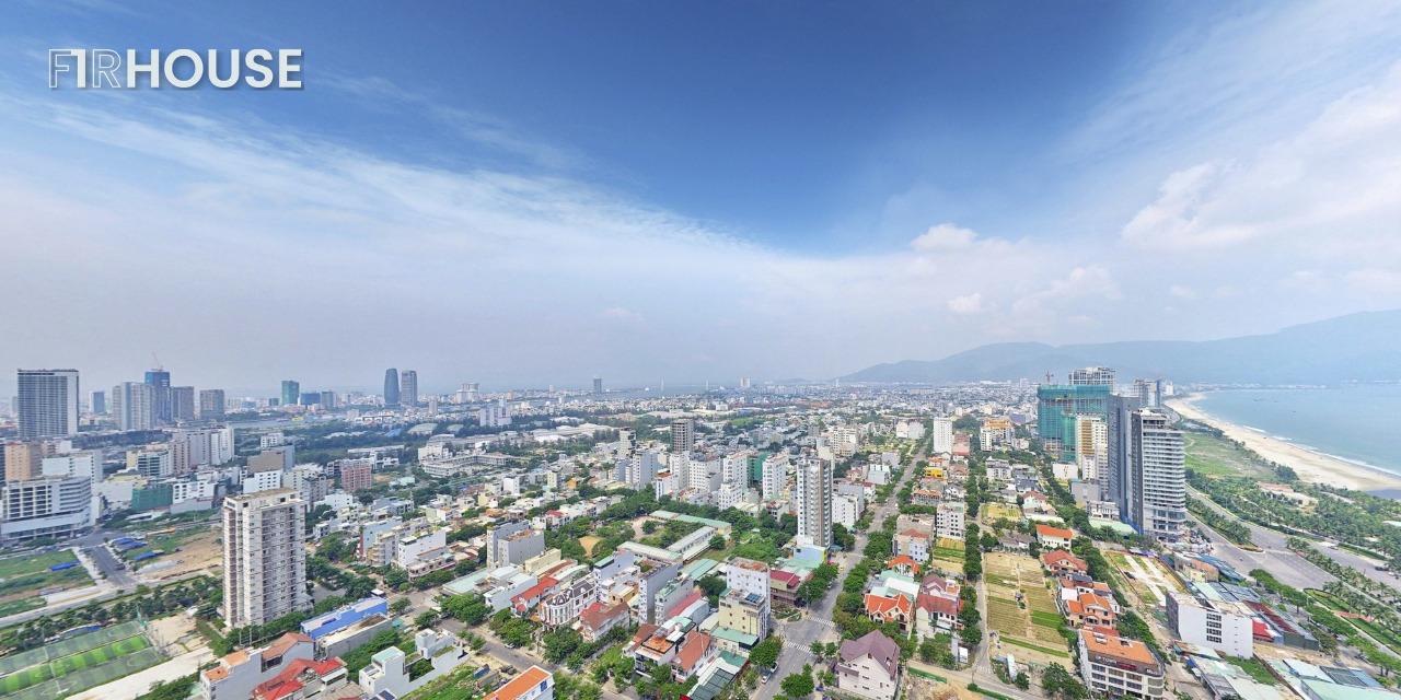 Toàn cảnh đô thị Đà Nẵng ven biển – nơi giá đất phân hóa mạnh theo khu vực