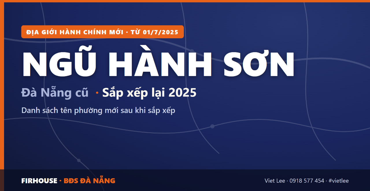 Quận Ngũ Hành Sơn Đà Nẵng cũ sắp xếp Đà Nẵng