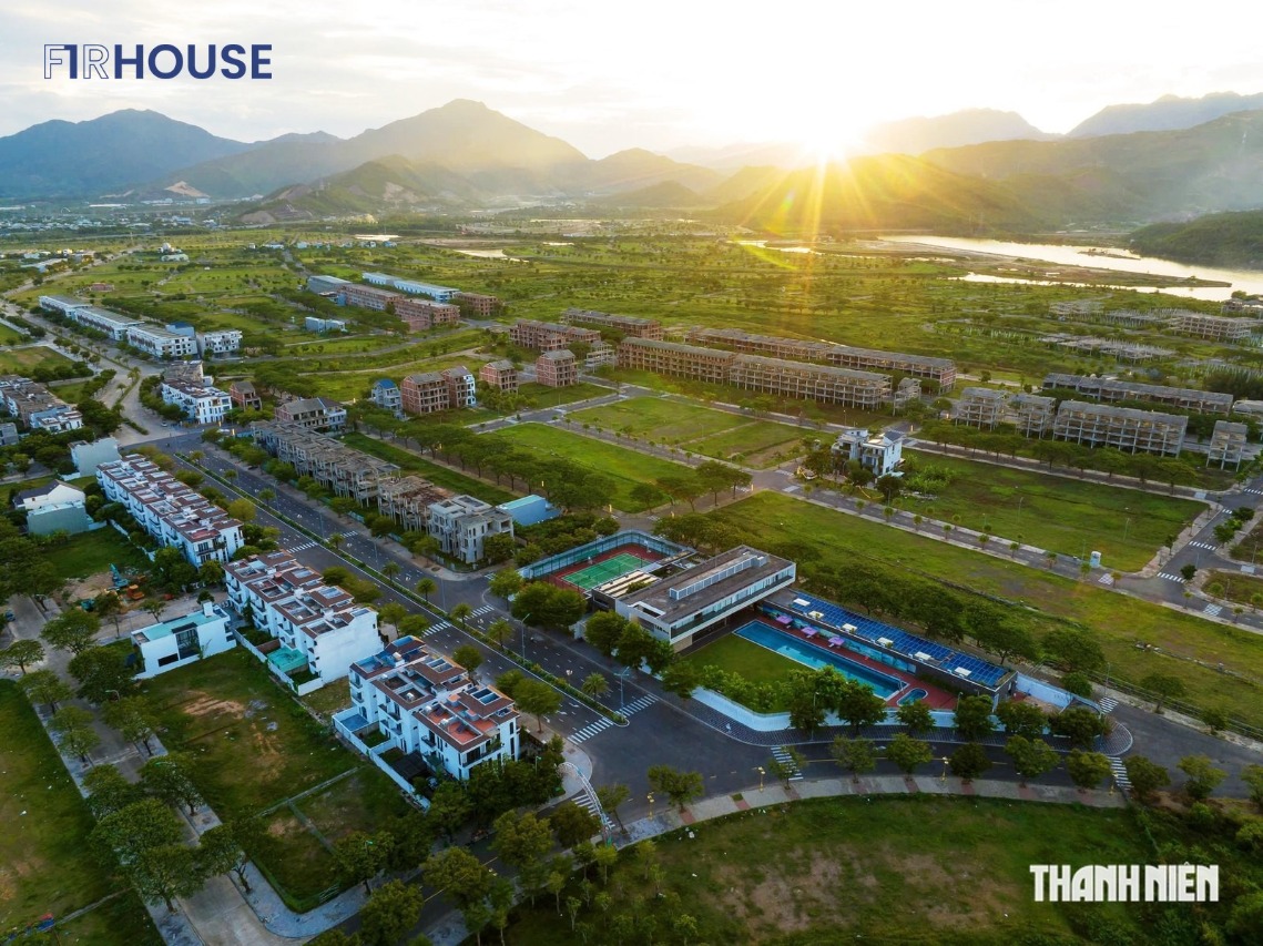 Golden Hills Đà Nẵng nhìn từ trên cao: hạ tầng đường, cây xanh đã có, quỹ đất còn trống chờ xây
