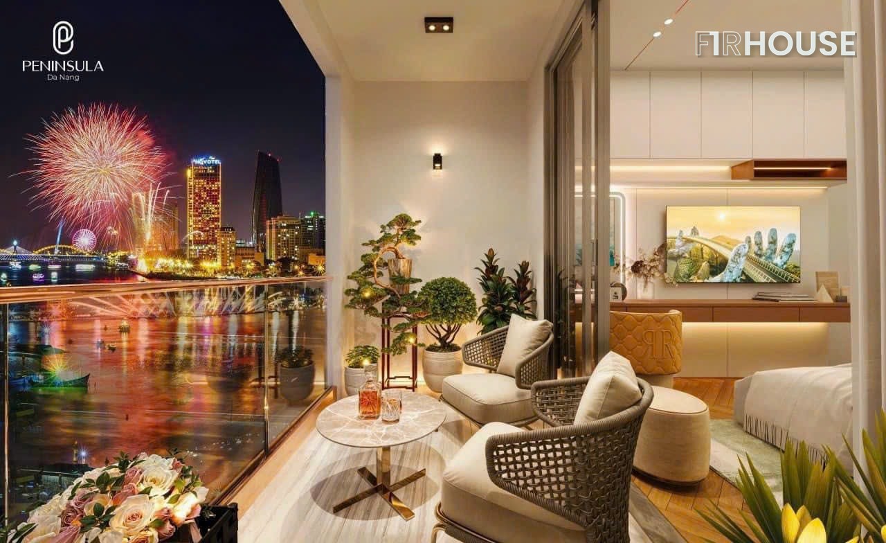 Không gian căn hộ Peninsula mở ra tầm nhìn sông Hàn