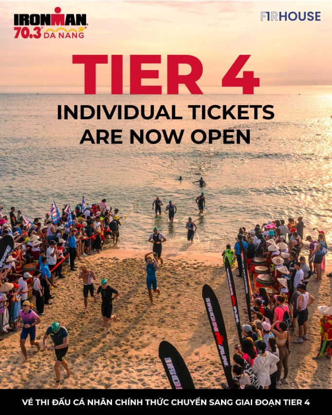 VNG Ironman 70.3 Đà Nẵng — gần 4.700 vận động viên từ hơn 90 quốc gia đổ về. Ảnh: IRONMAN 70.3 Da Nang.