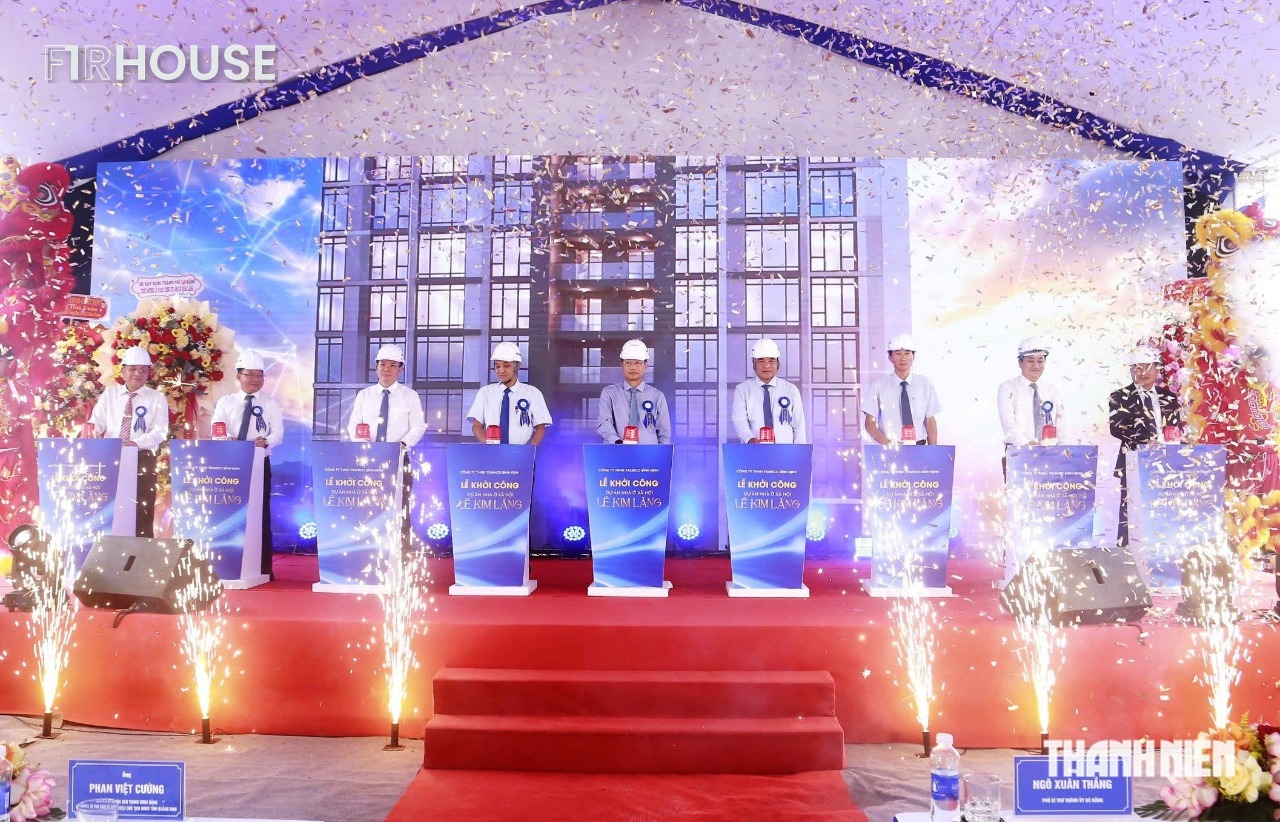 Lễ khởi công dự án Nhà ở xã hội Lê Kim Lăng tại phường Hòa Xuân, sáng 16/9/2026