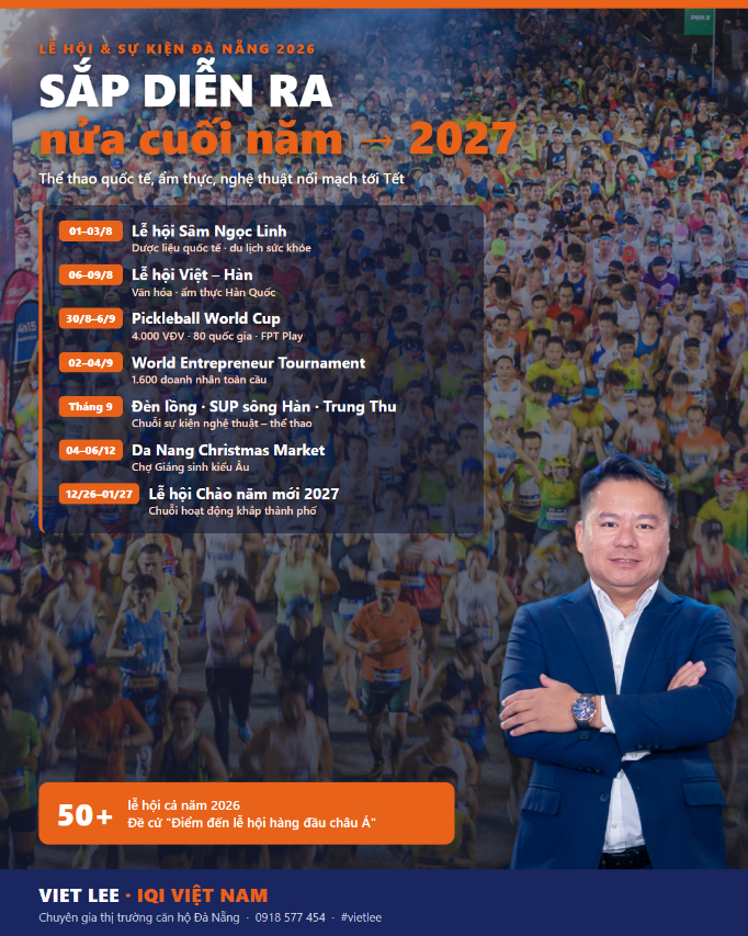 Chuỗi lễ hội – sự kiện Đà Nẵng sắp diễn ra nửa cuối 2026 đến đầu 2027.