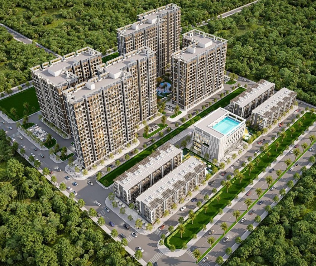 Phối cảnh dự án nhà ở xã hội Hòa Phước (Hòa Xuân) — hơn 1.300 căn, dự kiến khởi công 9/2026 (Ảnh: Báo Pháp luật TP.HCM)