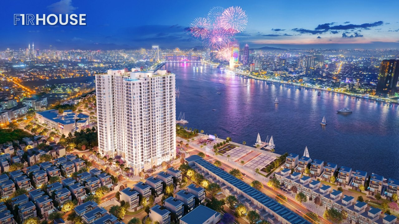 Peninsula Đà Nẵng về đêm, view pháo hoa trên sông Hàn