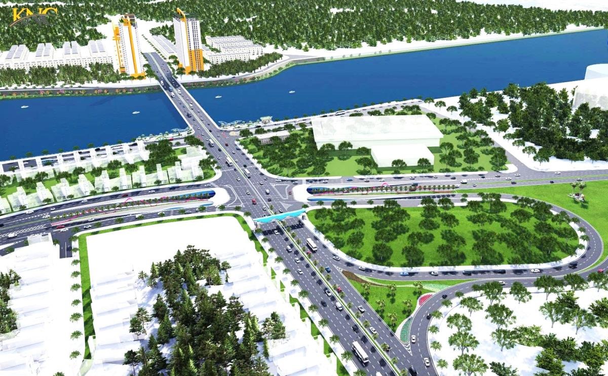 Phối cảnh cụm nút giao cầu Hòa Xuân Đà Nẵng
