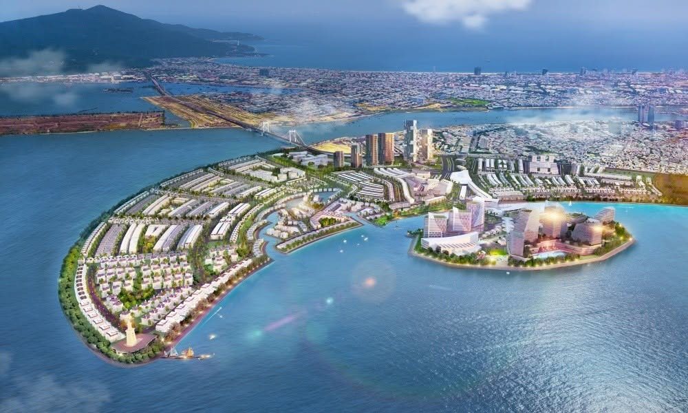 Phối cảnh tổng thể The Sunrise Bay – Khu đô thị quốc tế Đa Phước.