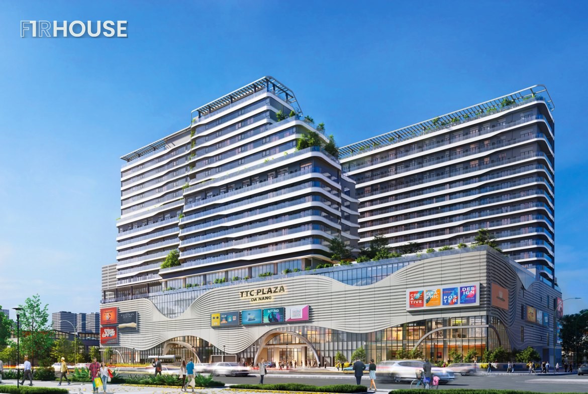 Phối cảnh tổ hợp TTC Plaza Đà Nẵng với khối đế AEON Mall
