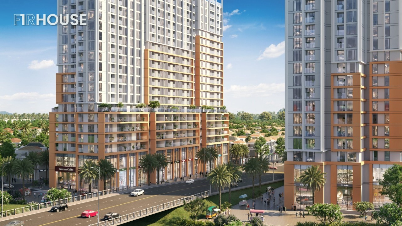 Quảng trường và không gian cộng đồng nội khu Spana Tower.