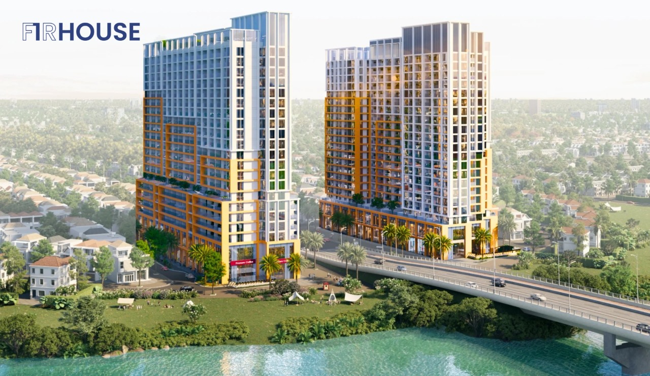 Thiết kế tháp đôi Spana Tower — căn hộ ven sông cao cấp của Sun Group tại Nam Đà Nẵng.