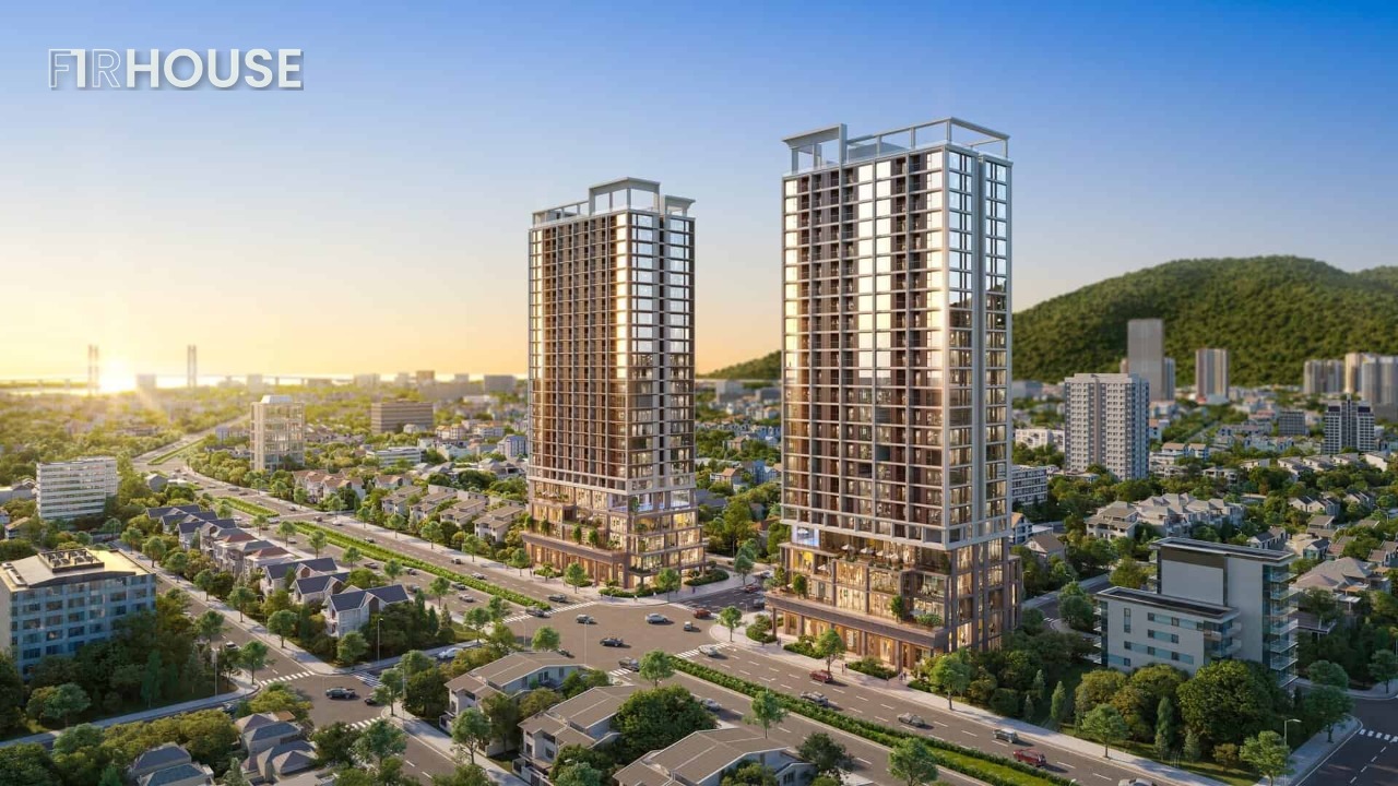 Phối cảnh tổng thể Sun Costa Residence cận biển Mỹ Khê, quận Sơn Trà, Đà Nẵng.