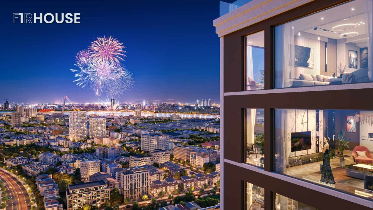 Tầm nhìn ra thành phố Đà Nẵng từ căn hộ Sun Costa Residence.