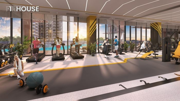Tiện ích phòng gym trong tổ hợp Sun Symphony Residence.