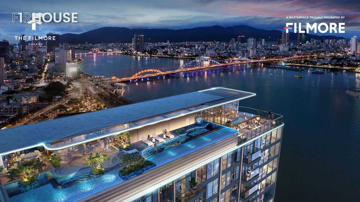 Tiện ích tầng thượng chuẩn 5 sao tại The Filmore Đà Nẵng.