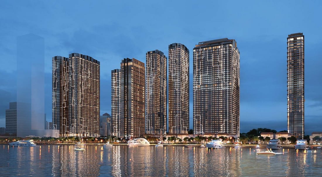 Phối cảnh Capital Square Đà Nẵng cụm tháp ven sông Hàn