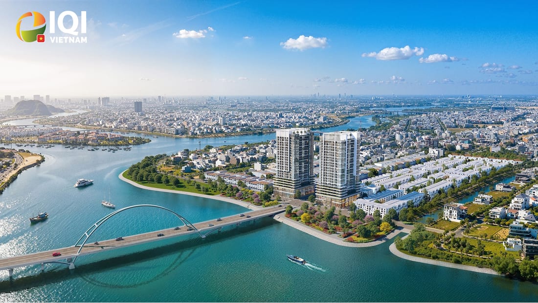Phối cảnh S-Light Tower ven sông khu Hòa Xuân