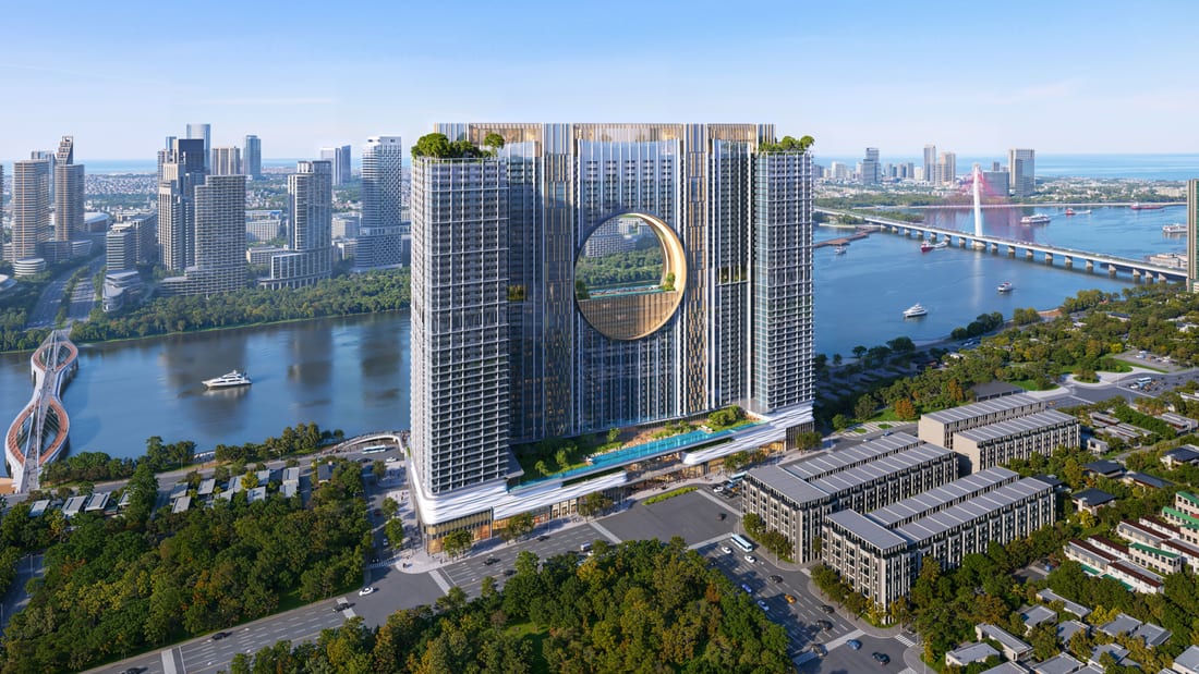 Phối cảnh Sun Galaxy Complex bên sông Hàn