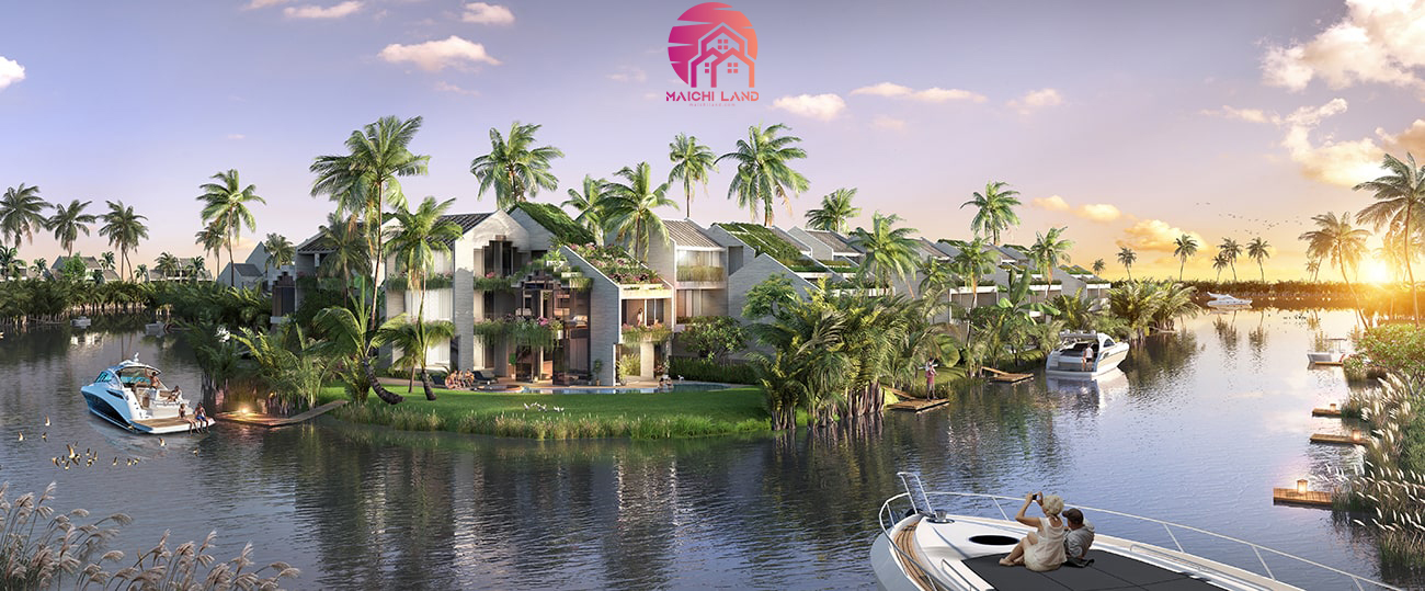 Phối cảnh biệt thự Casamia Balanca Hội An nhìn từ trên cao