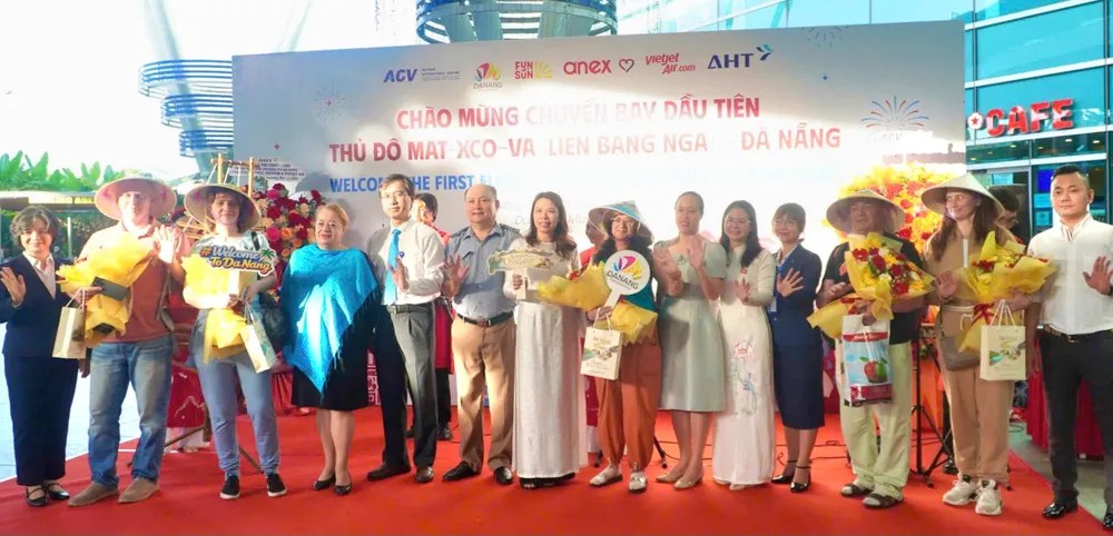 Chuyến bay thẳng đầu tiên Moscow Đà Nẵng Vietjet Anex Tour 2026