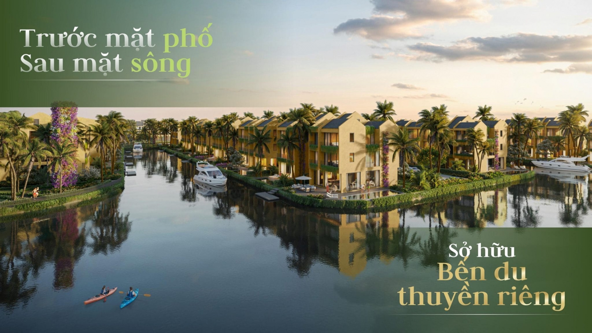Phân khu La Riva Casamia Blanca — biệt thự ven sông với bến du thuyền riêng